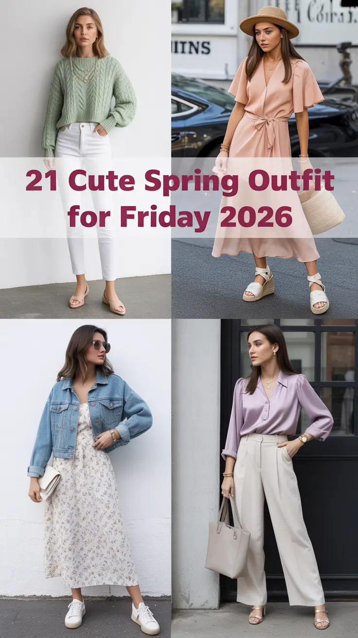 Cute Spring Outfit for Friday 2026: Fresh Casual Ideas for Every Moment of Your Day