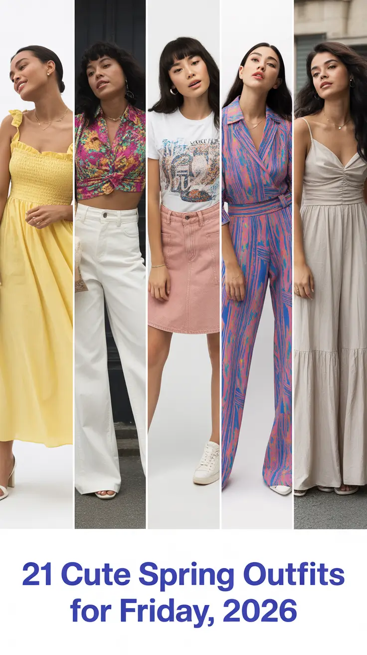 Cute Spring Outfit for Friday 2026: Fresh Casual Ideas for Every Moment of Your Day
