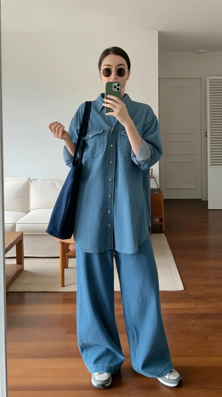 every day spring outfits 2026 - Denim-on-Denim Ease for Everyday Spring Calm