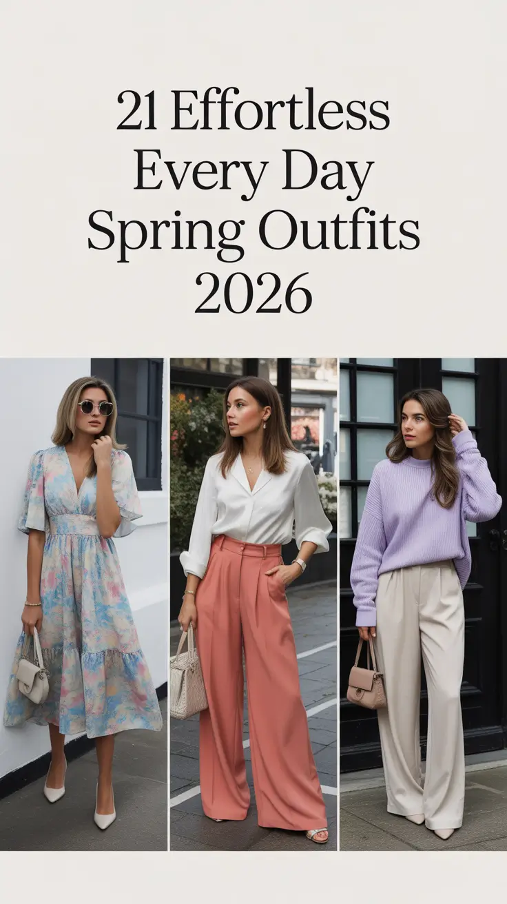 Effortless Every Day Spring Outfits 2026: Light & Trendy Looks for Women
