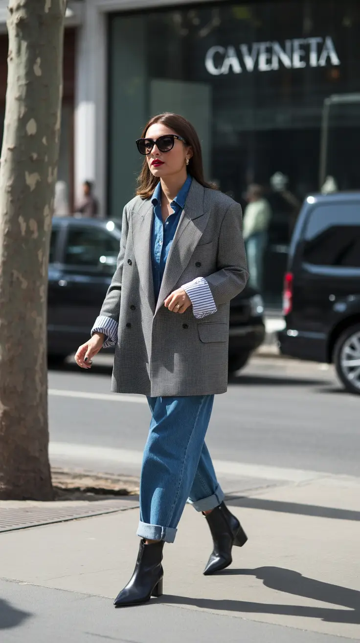 spring mom outfits 2026 Relaxed Blazer Style for Elevated Casual Days