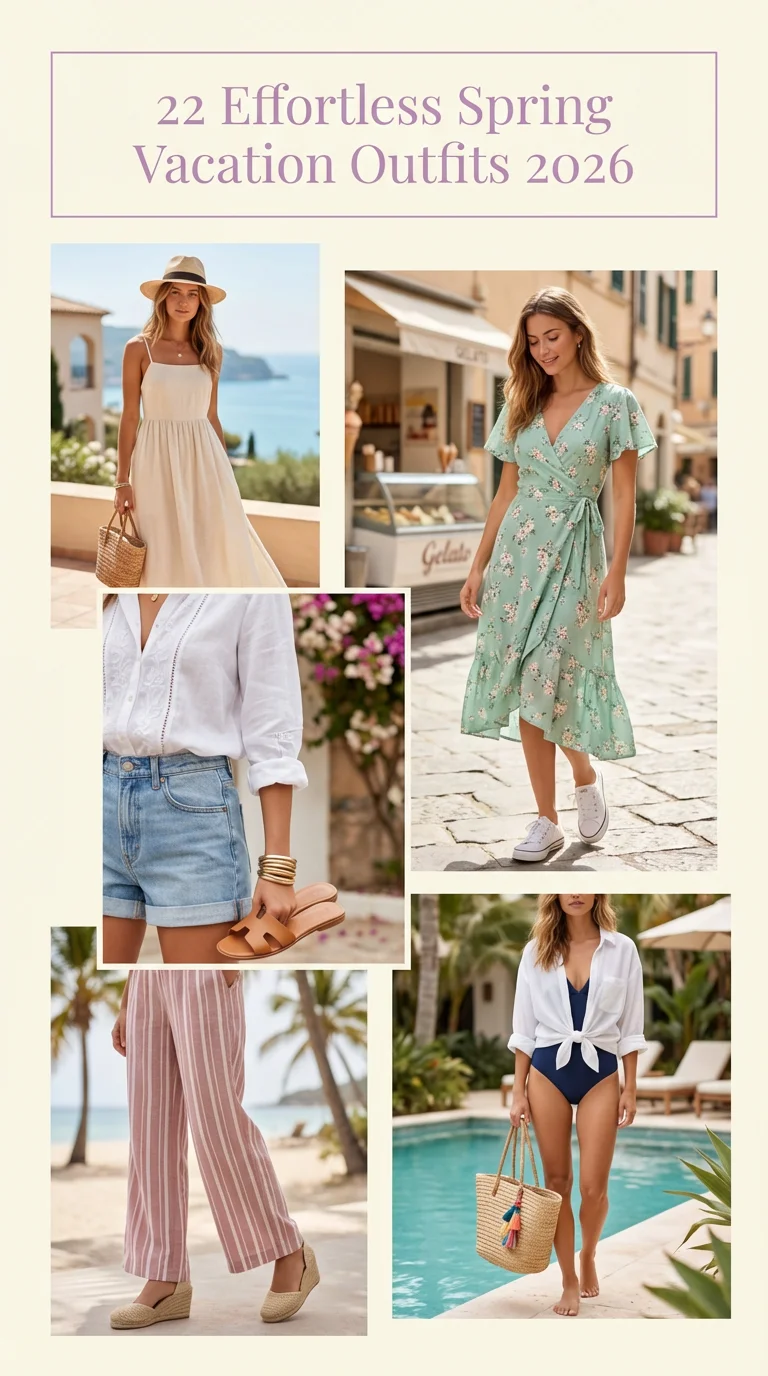 Effortless Spring Vacation Outfits 2026: Fresh Inspo for Women Who Love Easy Style