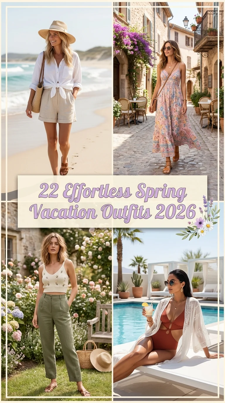 Effortless Spring Vacation Outfits 2026: Fresh Inspo for Women Who Love Easy Style