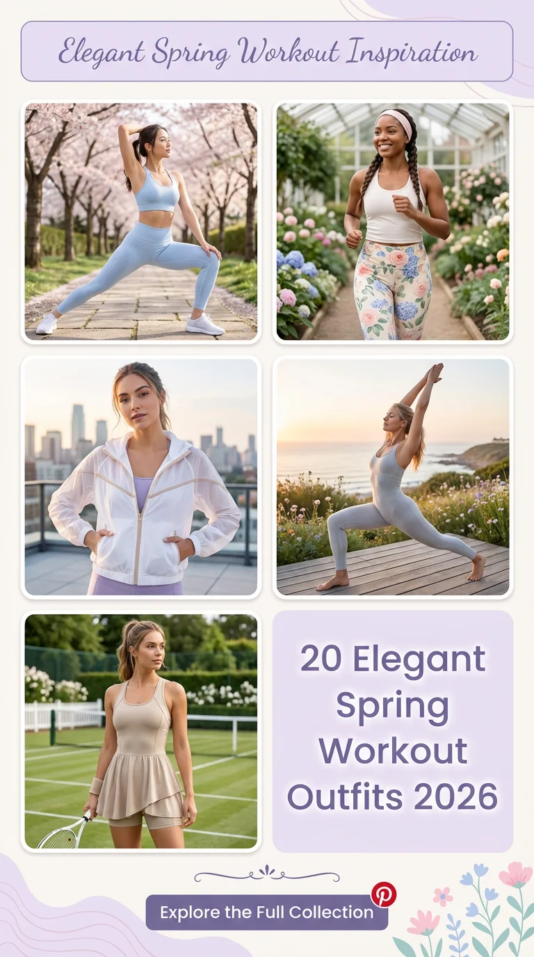 Elegant Spring Workout Outfits 2026: Cute & Aesthetic Activewear Ideas for the New Season