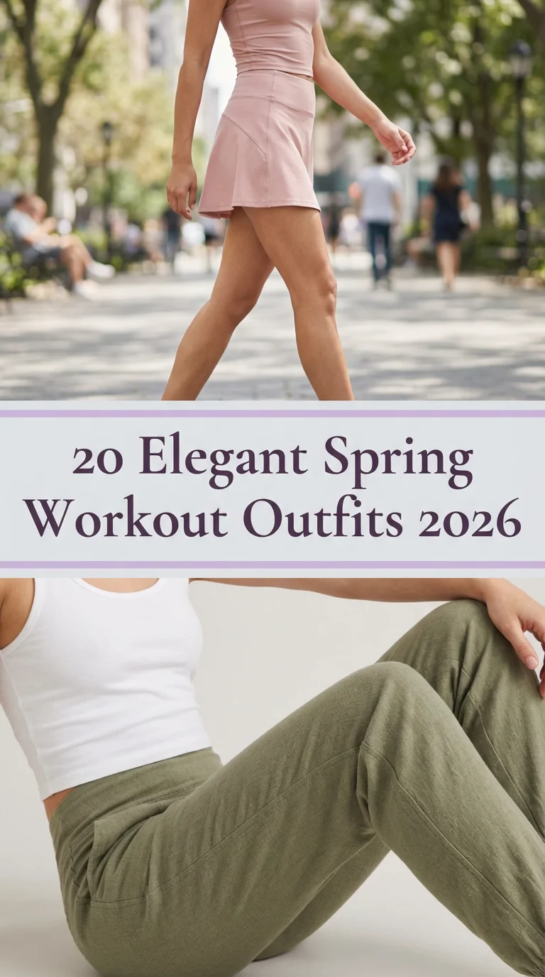Elegant Spring Workout Outfits 2026: Cute & Aesthetic Activewear Ideas for the New Season