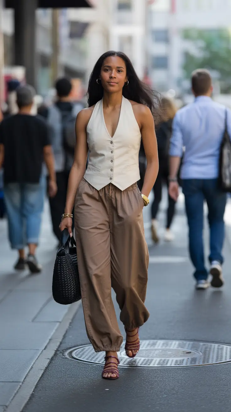 fashionable spring outfits 2026 trends Tailored Street Ease With A Modern Vest Twist