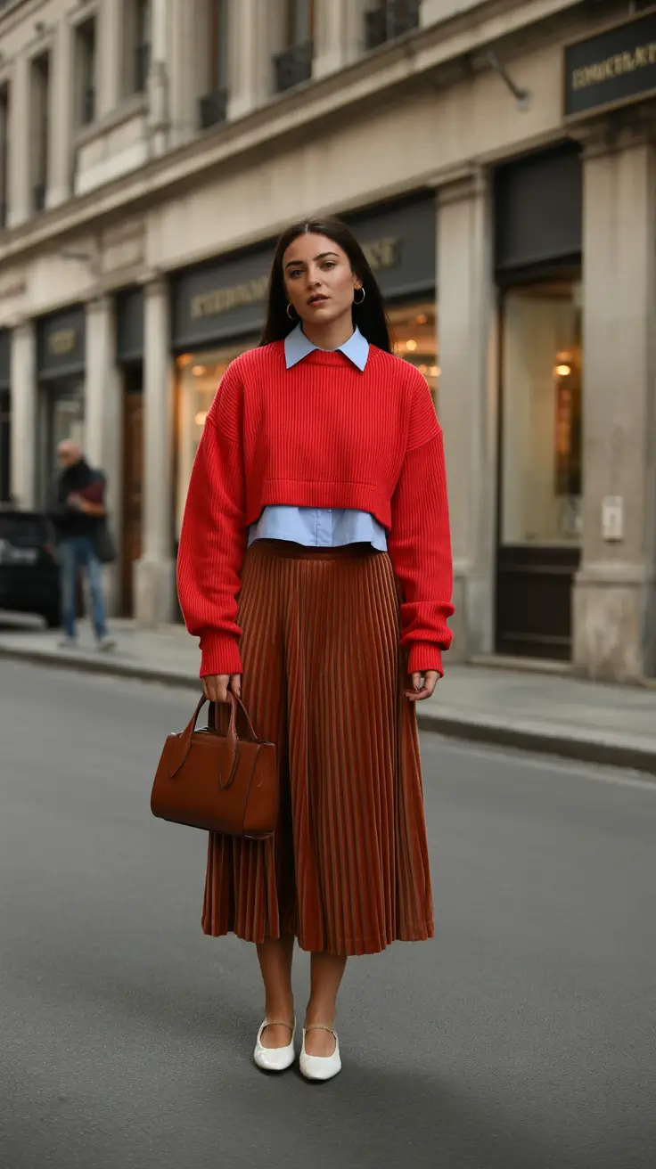 fashionable spring outfits 2026 trends Warm Layers And Rich Textures For Elevated Spring Days