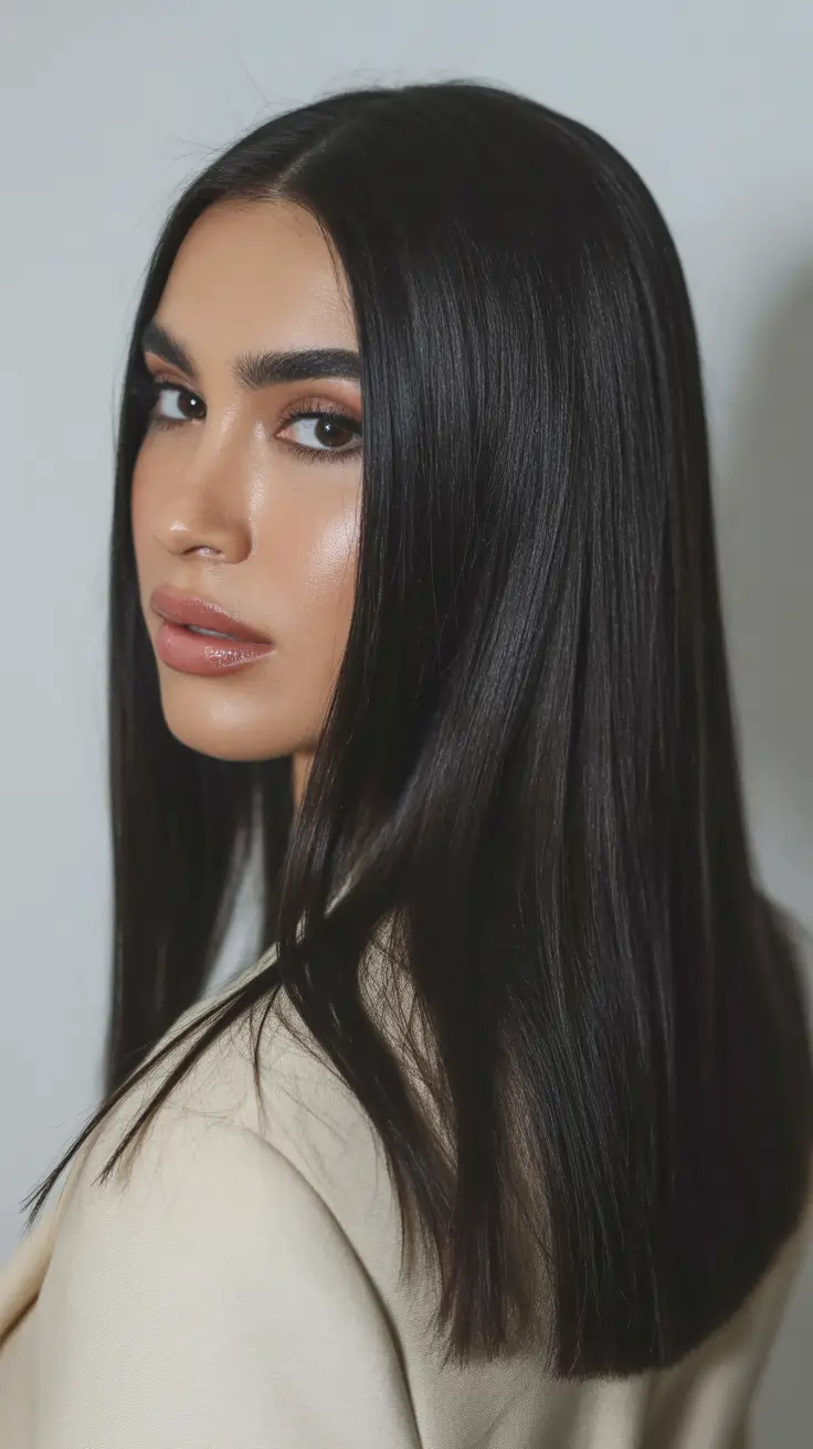 february haircut ideas 2026 Clean-Cut Sleek Midi With Sharp Edges