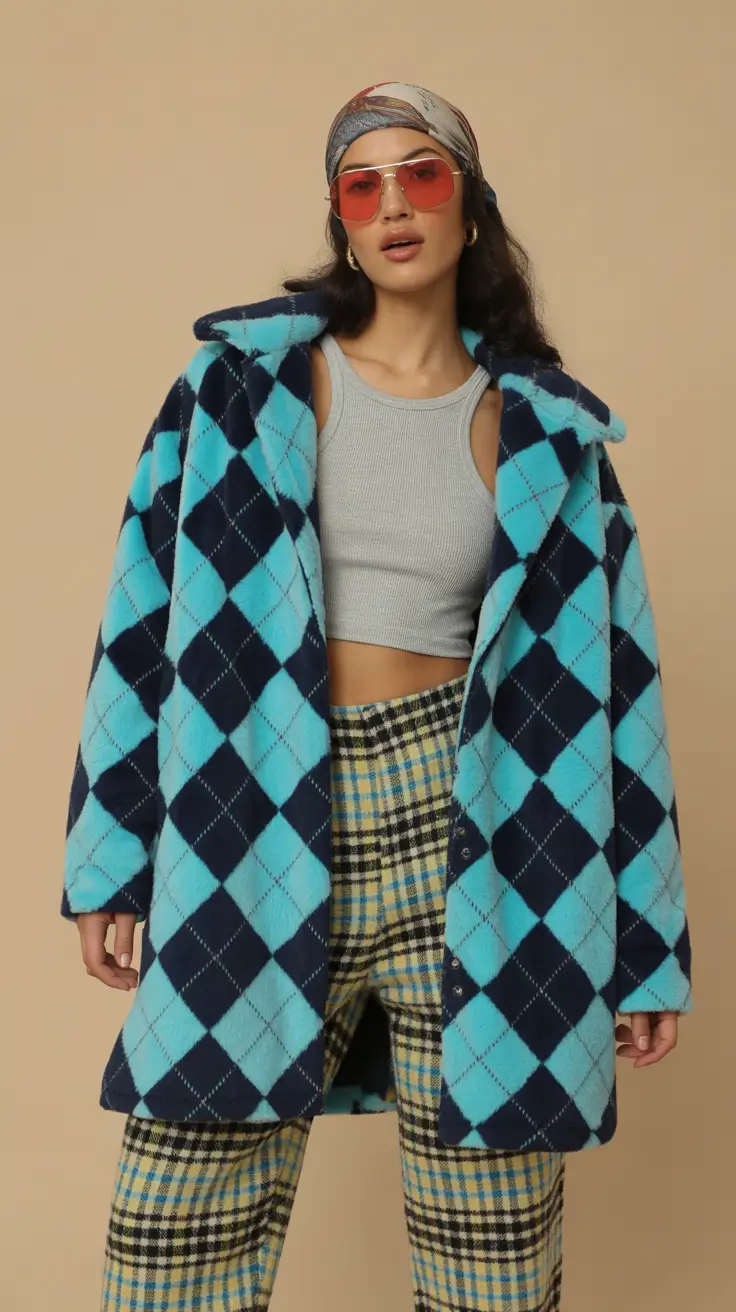 February-outfits-ideas-2026 Playful Statement Mix With Retro Energy