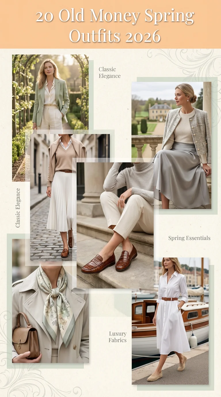Old Money Spring Outfits 2026: Elegant & Casual Looks for a Timeless Spring Wardrobe