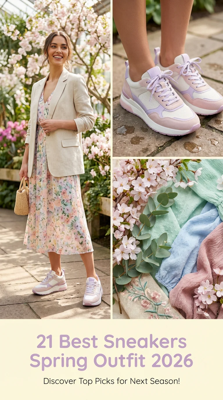 Best Sneakers Spring Outfit 2026: Fresh Looks for Women in Trending Colors