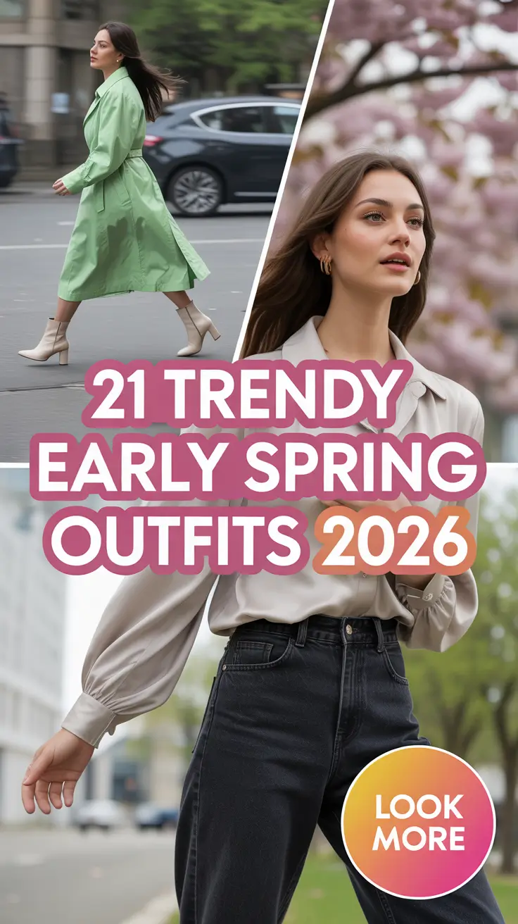 Trendy Early Spring Outfits 2026: Fresh, Cute & Comfy Looks for Cold Weather Days