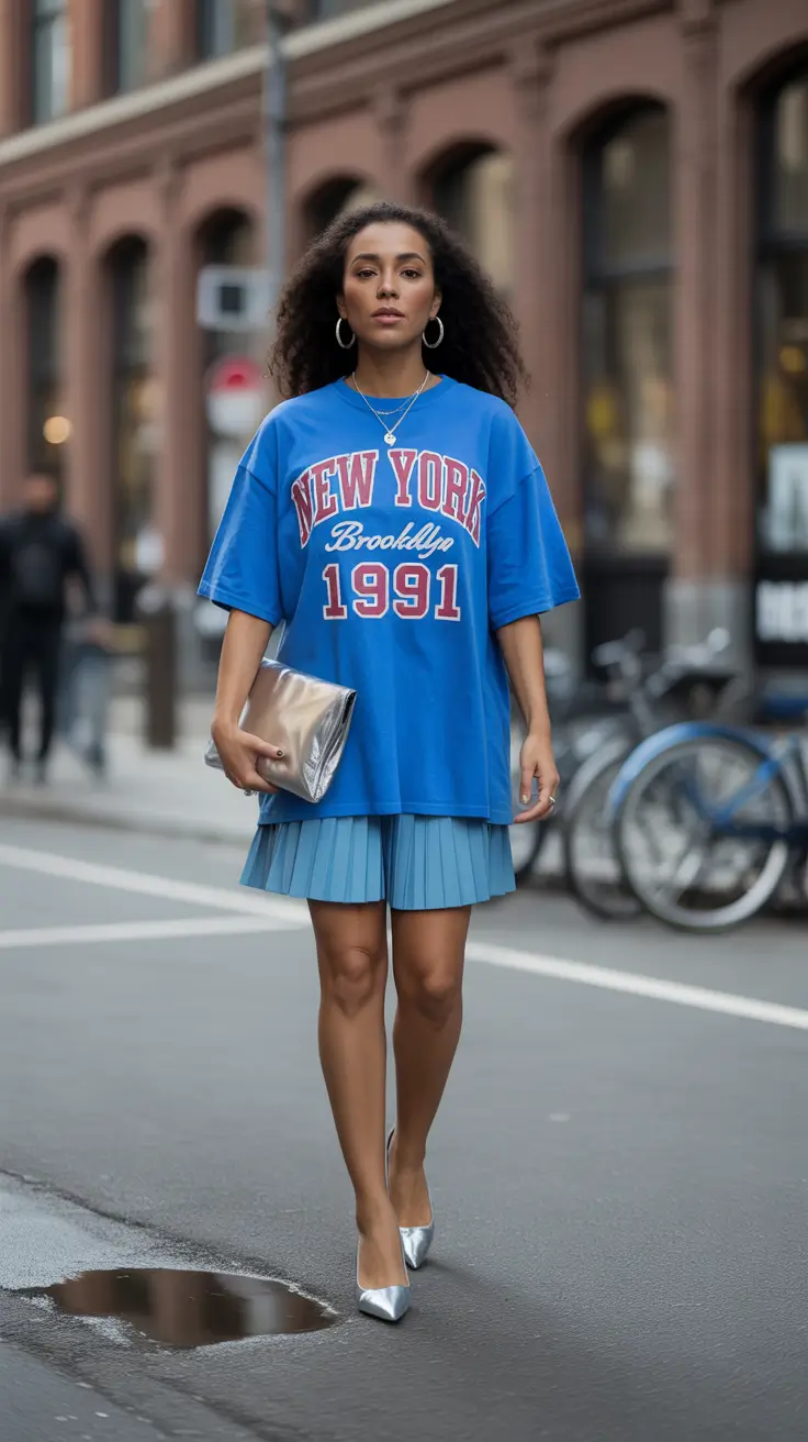 midsize spring outfits 2026 Graphic Street Style with a Playful Edge