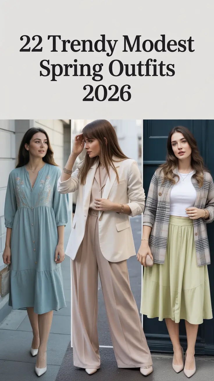 Trendy Modest Spring Outfits 2026: Fresh Ideas for Elegant & Classy Women