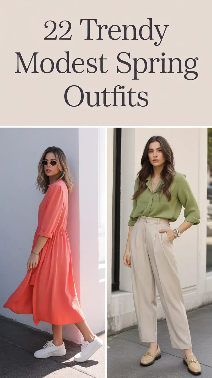 Trendy Modest Spring Outfits 2026: Fresh Ideas for Elegant & Classy Women