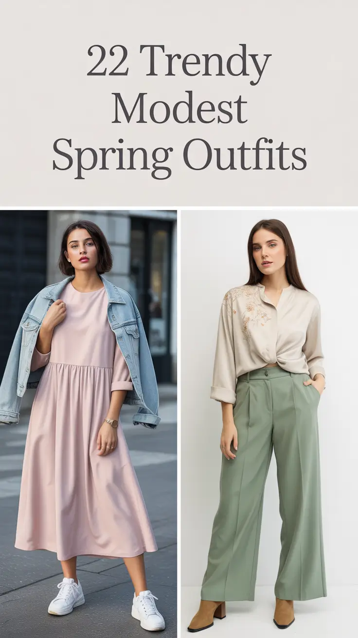 Trendy Modest Spring Outfits 2026: Fresh Ideas for Elegant & Classy Women