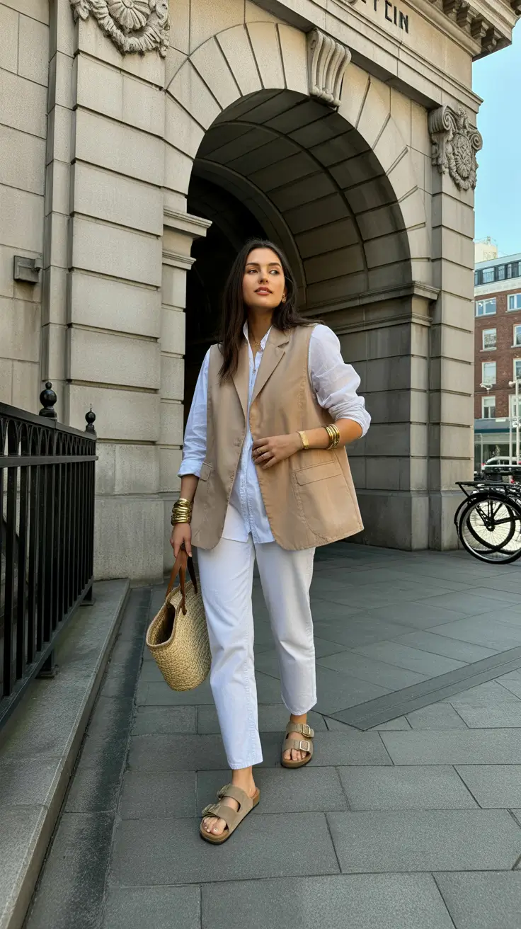 old money spring outfits 2026 Layered Neutrals with Relaxed Spring Ease