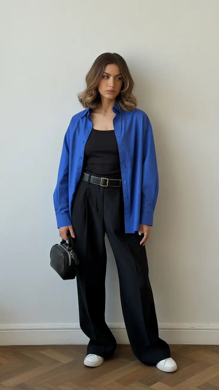 spring formal outfits 2026 Midnight Blue Layers With Urban Ease