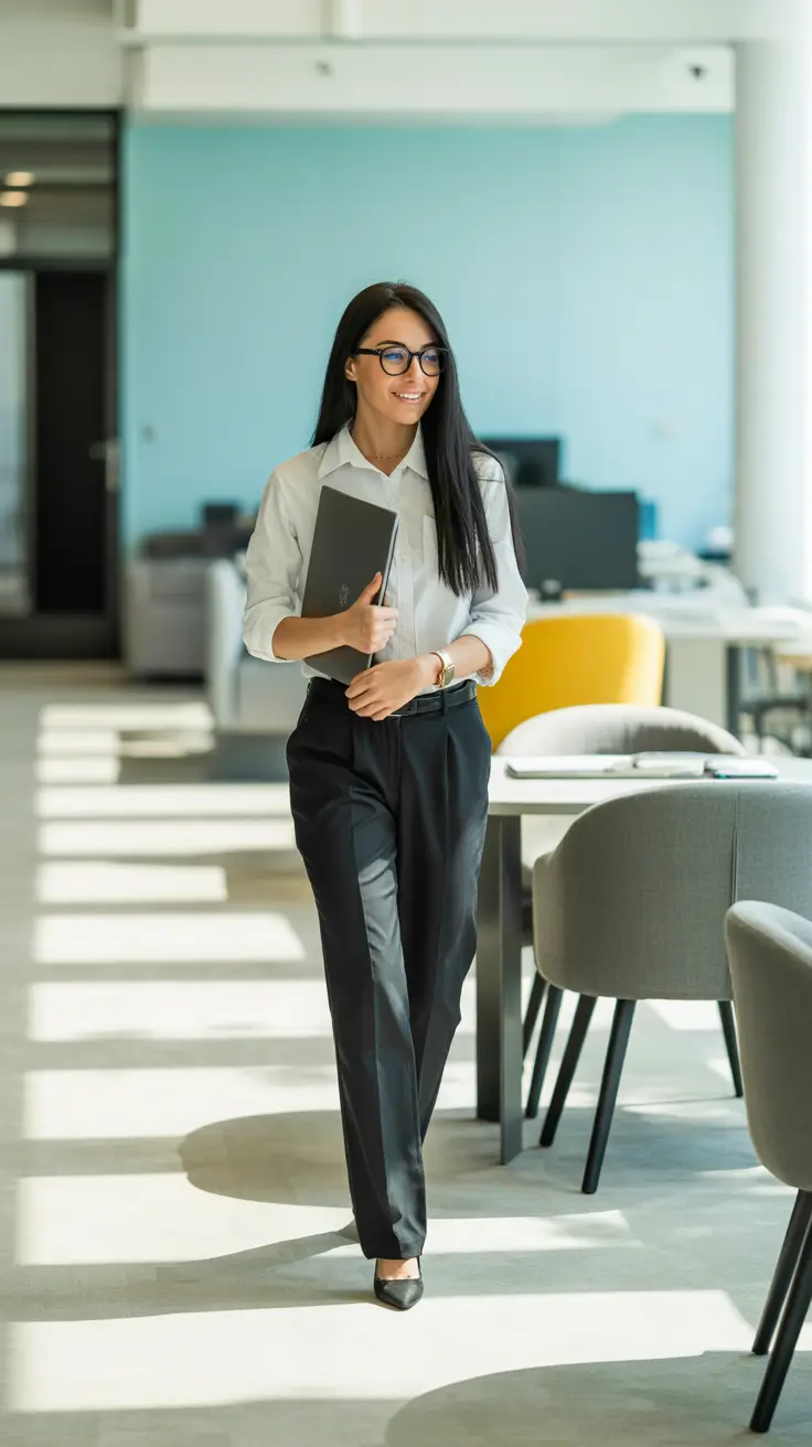 spring formal outfits 2026 Crisp Office Confidence With Clean Lines