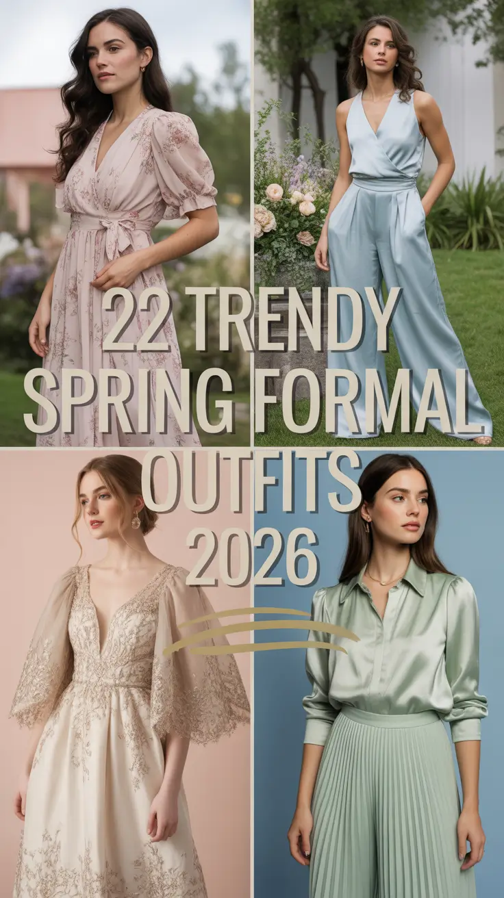 Trendy Spring Formal Outfits 2026: Fresh Ideas for Women’s Elegant & Aesthetic Looks