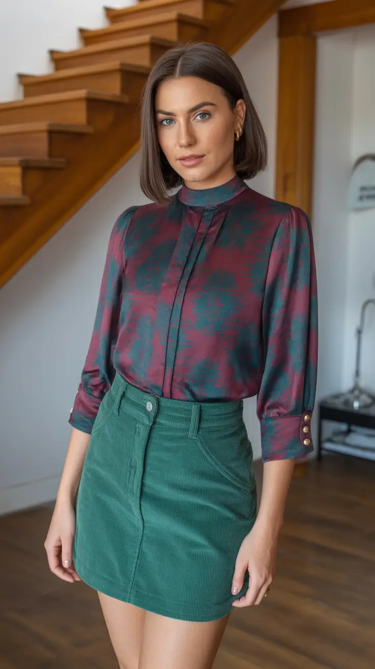 spring skirt outfits 2026 Earthy Elegance With a Vintage Twist