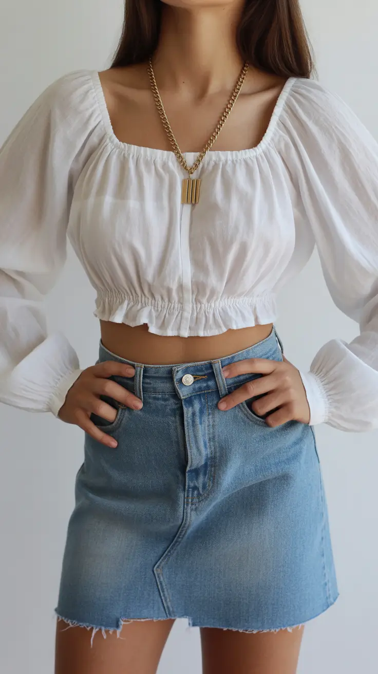 spring skirt outfits 2026 Lightweight Romance With Denim Ease