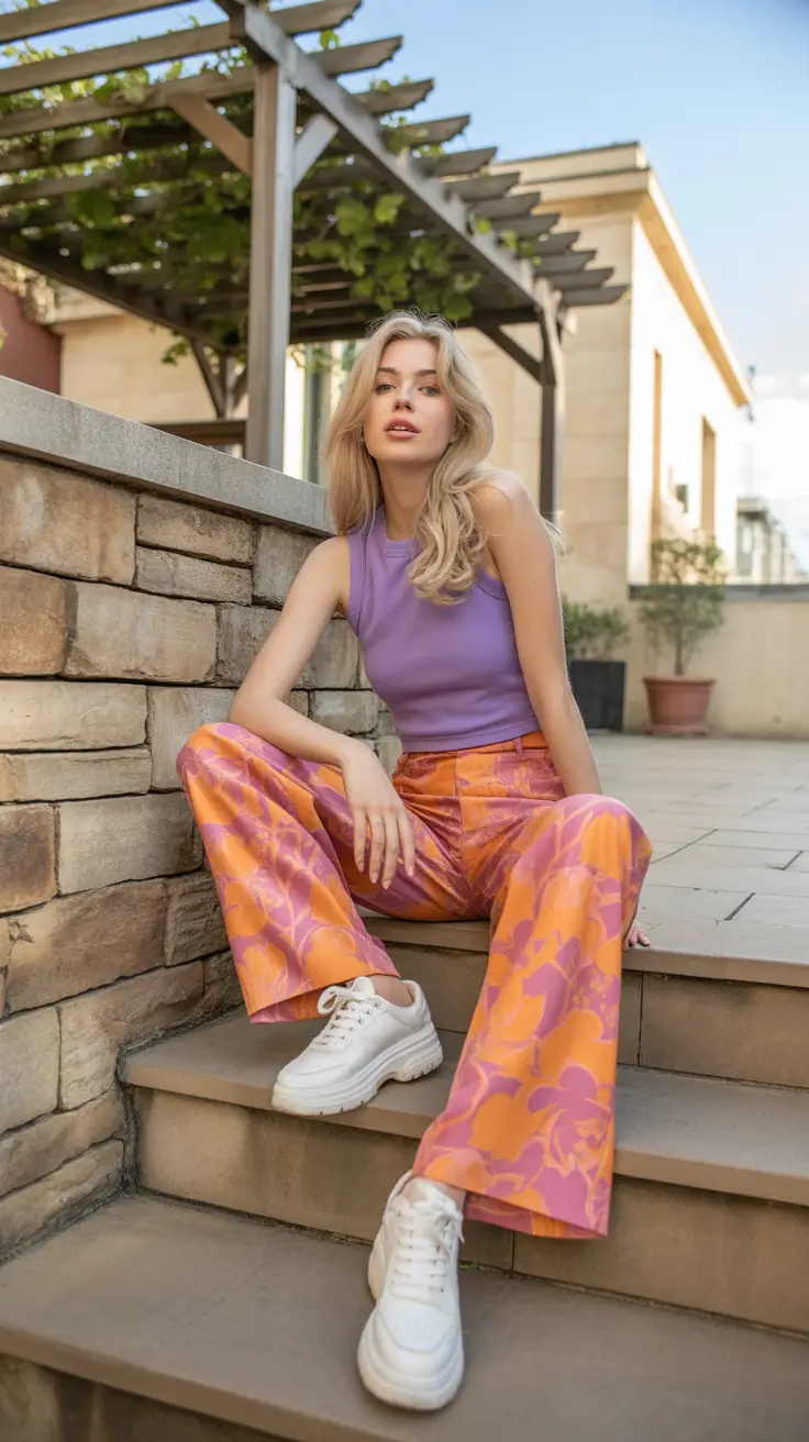 spring y2k outfits 2026 Playful Colorblocking With Retro Confidence