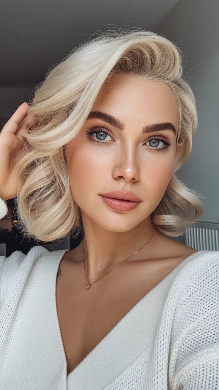 chic spring blonde hair color styles 2026 Bright Soft-Glow Blonde for Spring