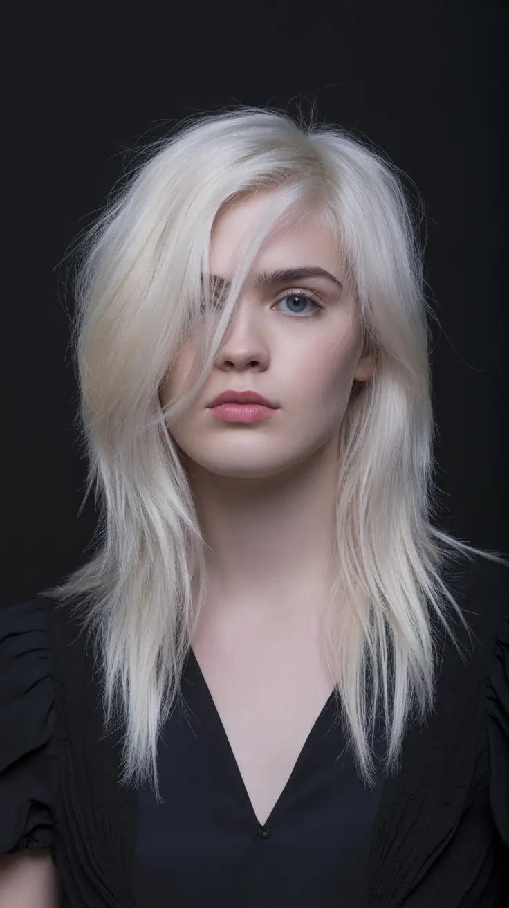 chic spring blonde hair color styles 2026 Feathered Platinum Layers