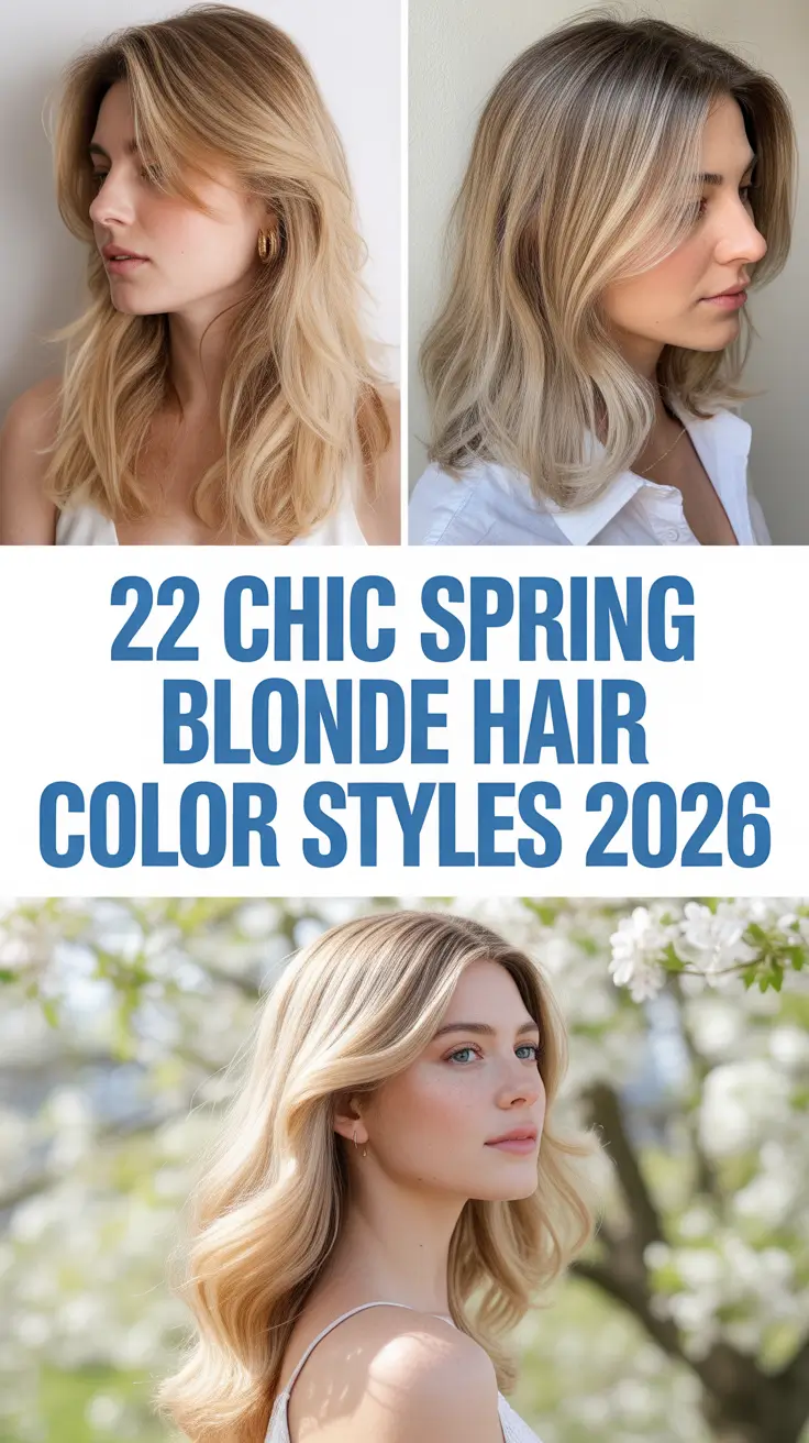 Chic Spring Blonde Hair Color Styles 2026: Soft, Bright & Modern Ideas for the New Season