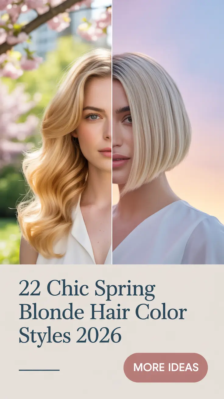 Chic Spring Blonde Hair Color Styles 2026: Soft, Bright & Modern Ideas for the New Season