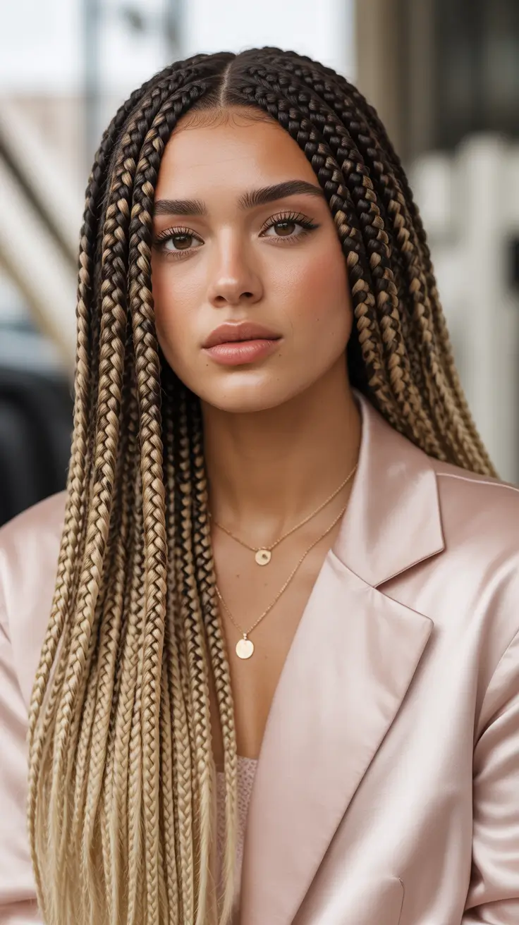 spring braids hairstyles 2026 Ombre Box Braids