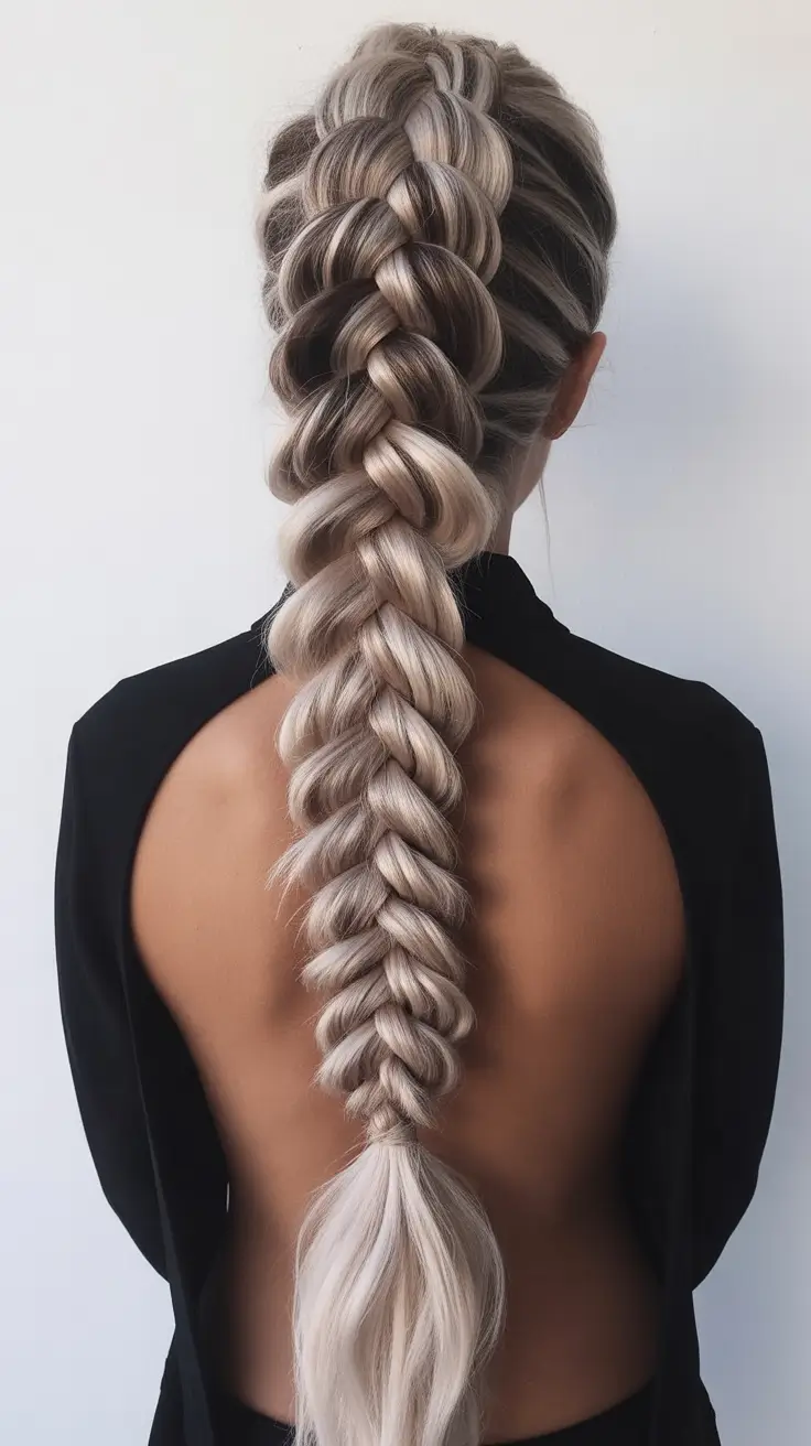 spring braids hairstyles 2026 Voluminous Pull Through Braid