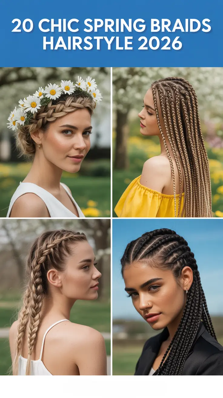 Chic Spring Braids Hairstyle 2026: Cute & Easy Styles for a Fresh Seasonal Look