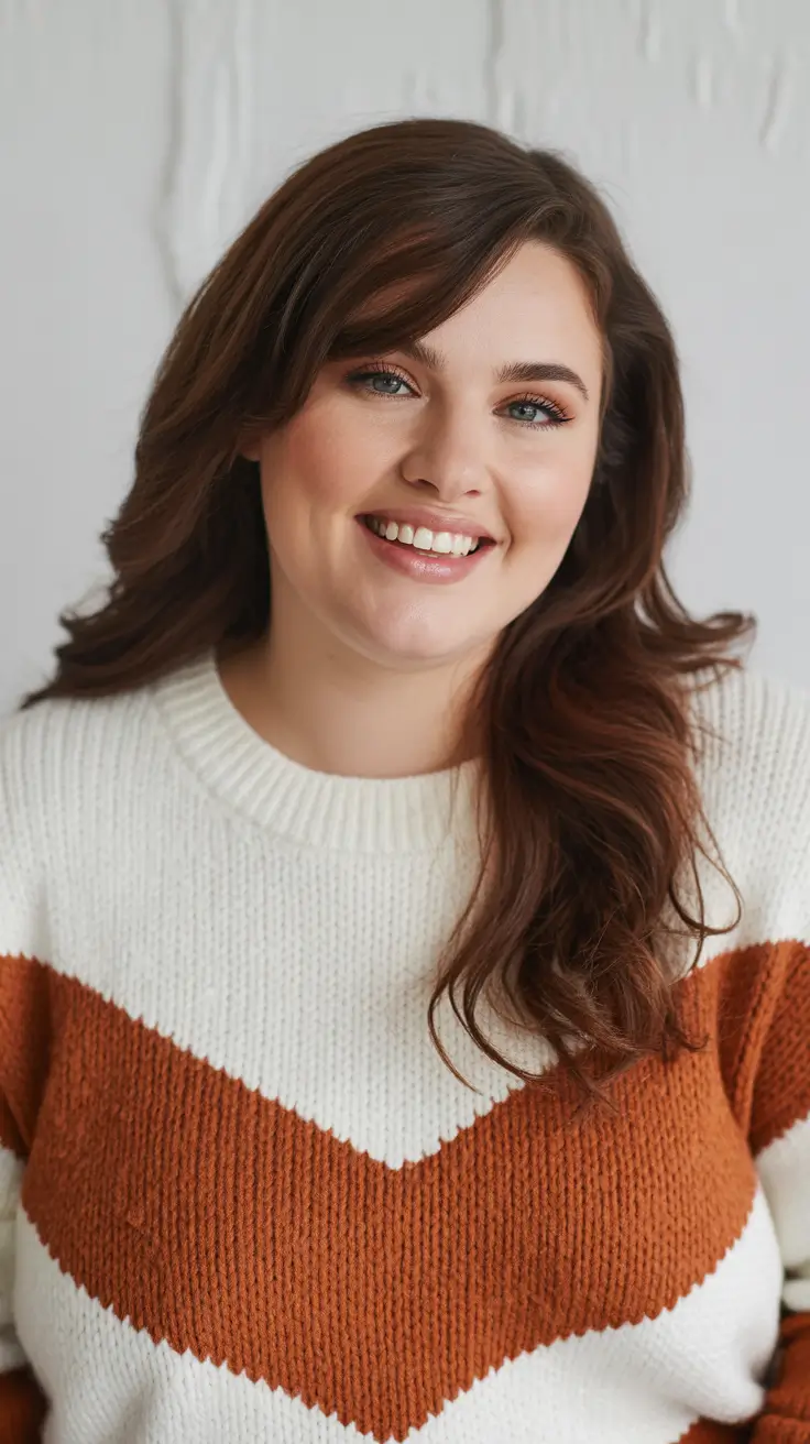 spring haircuts for plus size women Airy Long Layers with a Soft Side Sweep