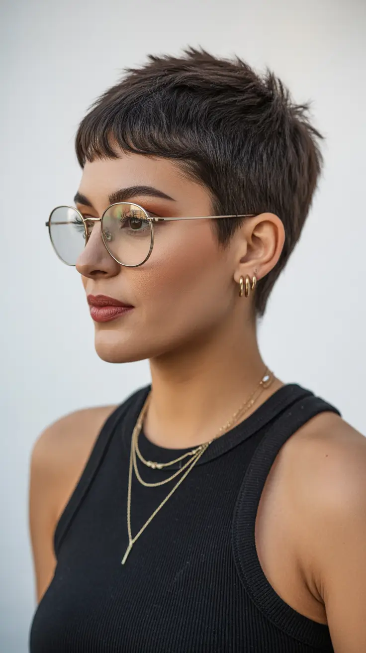 spring short hairstyles 2026 Chic Micro-Pixie With Soft Textured Layers