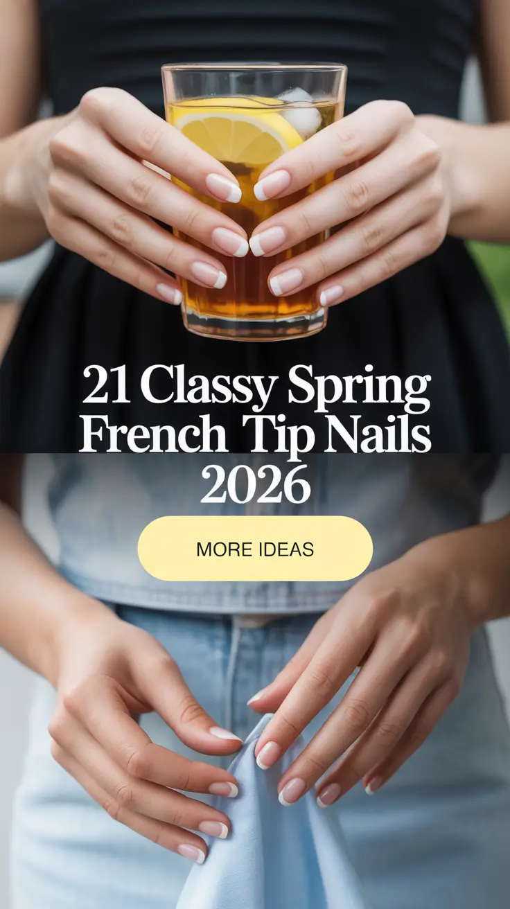 Classy Spring French Tip Nails 2026: Pretty Almond, Square & Pastel Ideas
