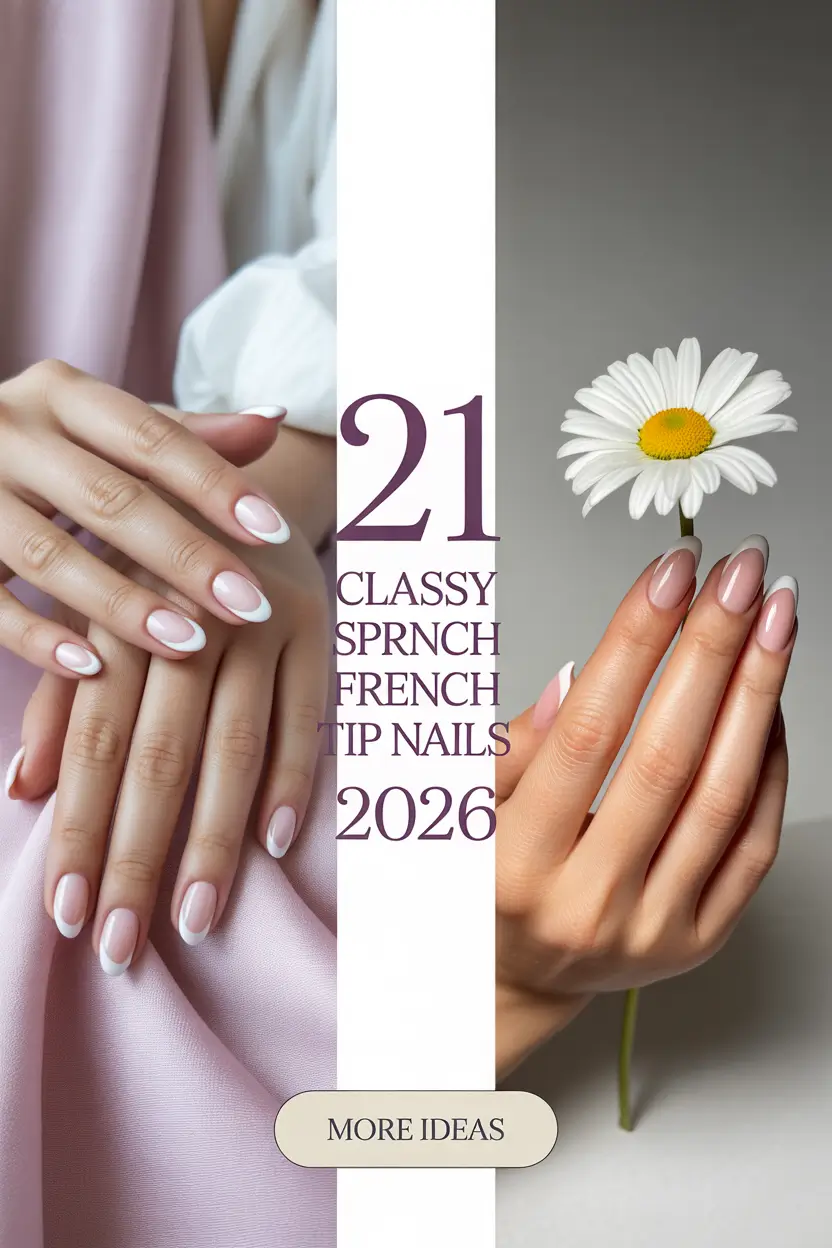 Classy Spring French Tip Nails 2026: Pretty Almond, Square & Pastel Ideas