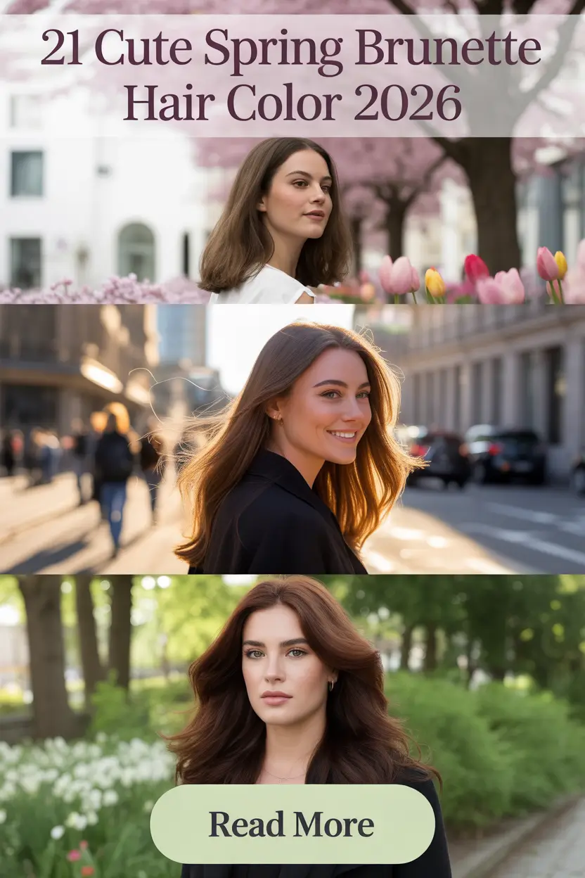 Cute Spring Brunette Hair Color 2026: Fresh Ideas for Warm Browns and Soft Highlights