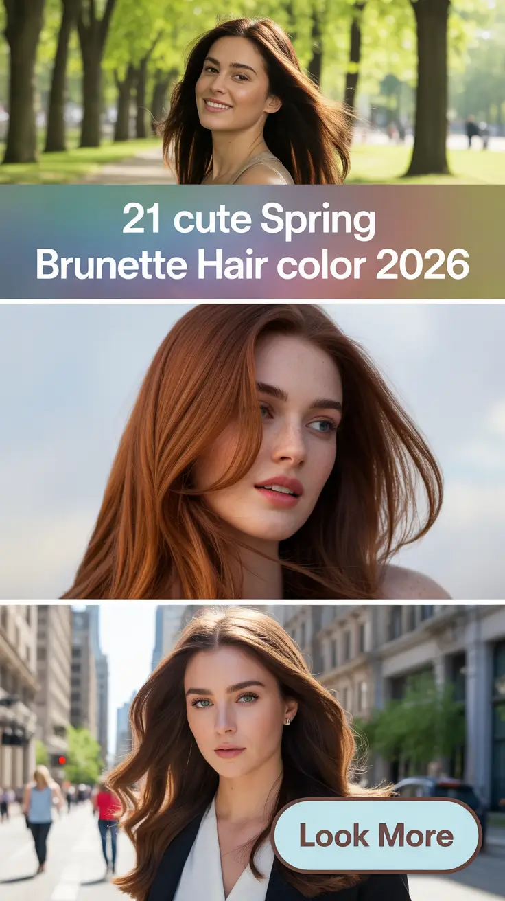 Cute Spring Brunette Hair Color 2026: Fresh Ideas for Warm Browns and Soft Highlights