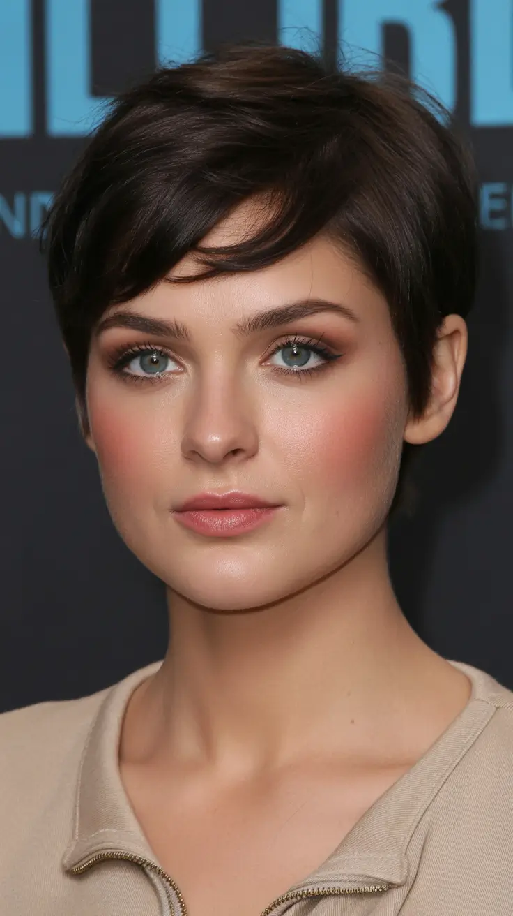 cute spring haircuts for round face shape 2026 Soft Pixie Sweep for a Fresh Spring Lift