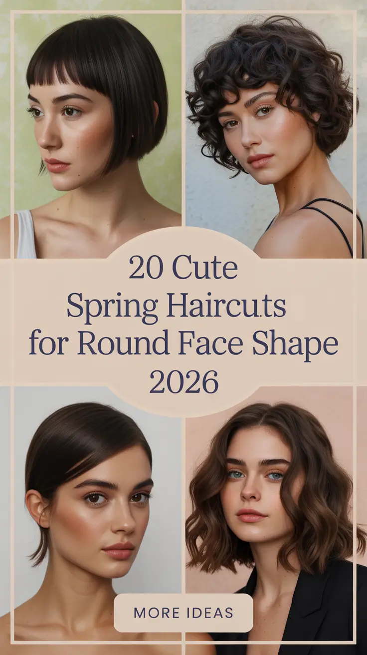 Cute Spring Haircuts for Round Face Shape 2026: Fresh Inspo for Women This Season