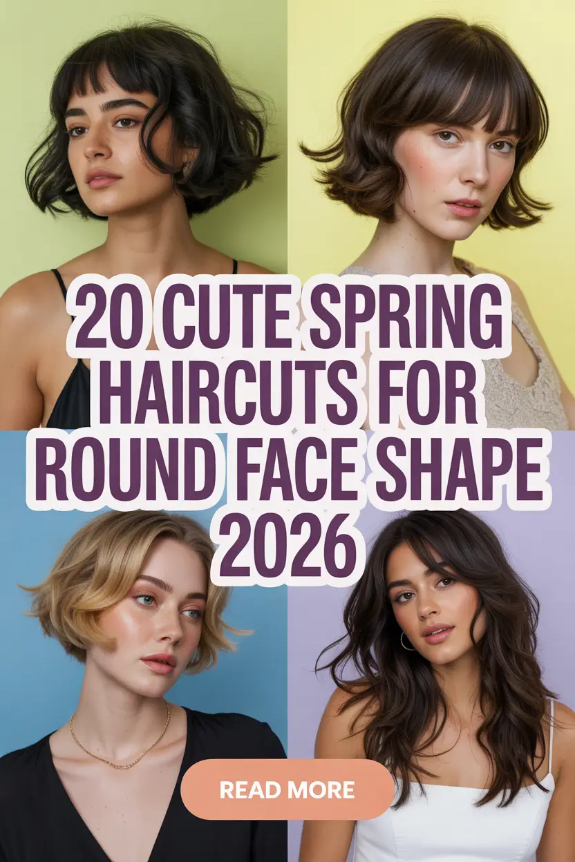 Cute Spring Haircuts for Round Face Shape 2026: Fresh Inspo for Women This Season