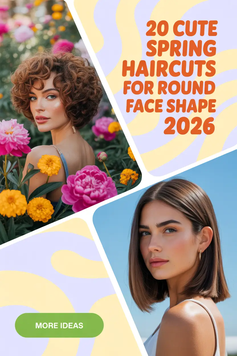 Cute Spring Haircuts for Round Face Shape 2026: Fresh Inspo for Women This Season