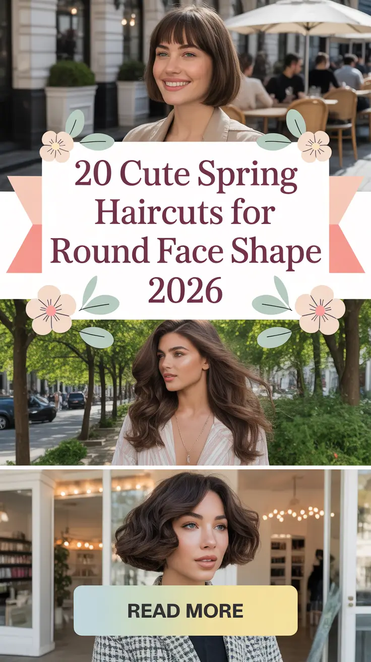 Cute Spring Haircuts for Round Face Shape 2026: Fresh Inspo for Women This Season