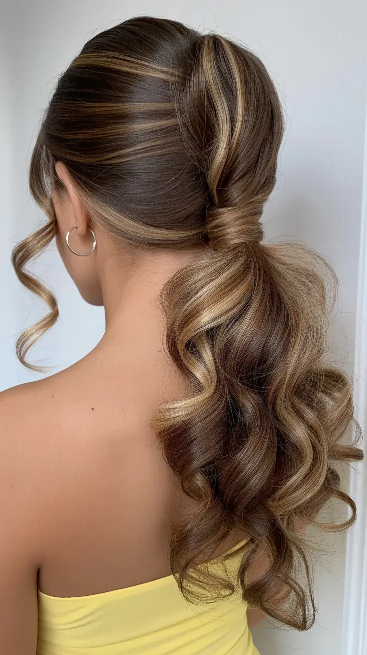 easy spring haircuts 2026 Low Pony With Soft Curls