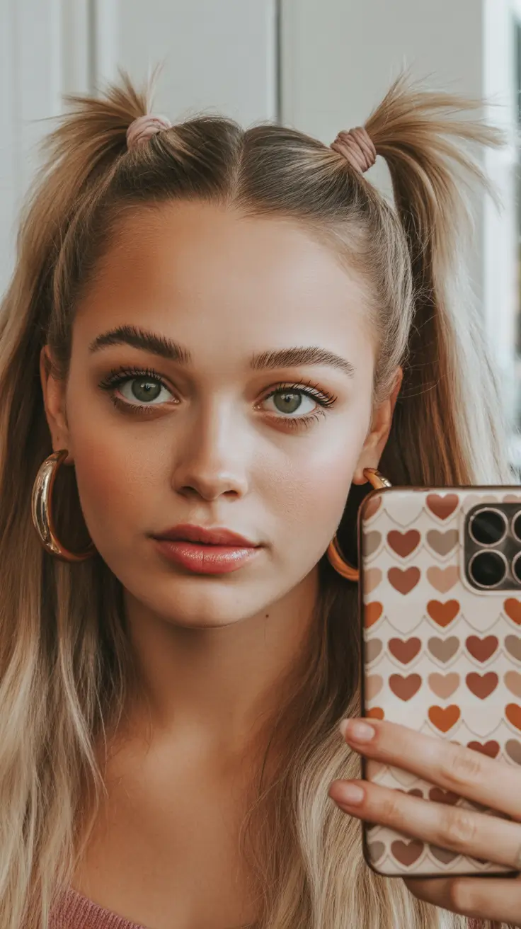 easy spring haircuts 2026 Twin Ponytails