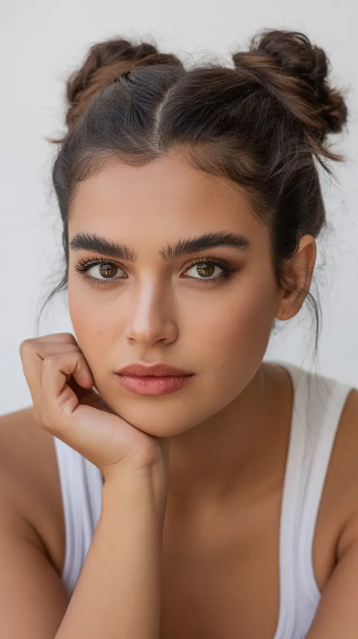 easy spring haircuts 2026 Double Mini Buns