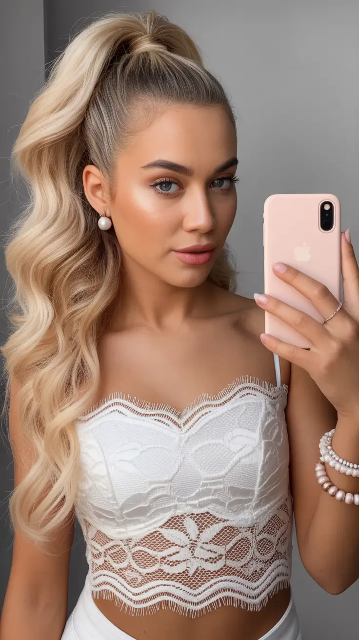 easy spring haircuts 2026 High Pony With Soft Volume