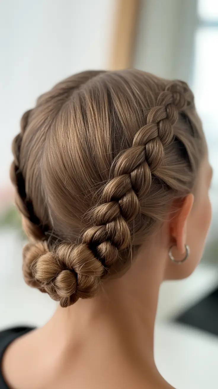 easy spring haircuts 2026 Braided Low Bun